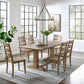 Joanna 7Pc Dining Set W/Ladder Back Chairs - Rustic Brown