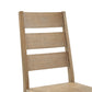 Joanna 2Pc Ladder Back Chair Set - Rustic Brown