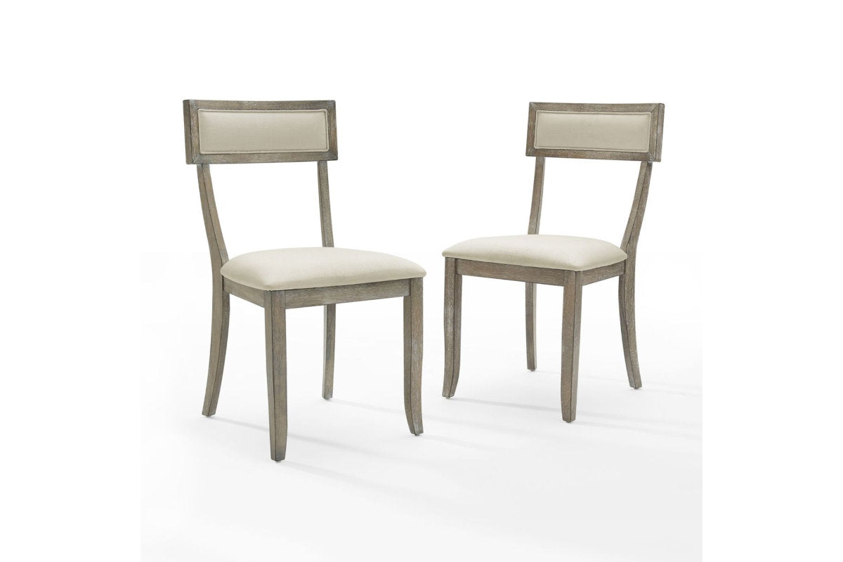 Alessia 2Pc Dining Chair Set - Rustic Gray Wash