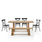 Joanna 6Pc Dining Set W/Camille Chairs - Matte Black