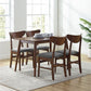 Landon 5Pc Dining Set W/Wood Back Chairs - Mahogany
