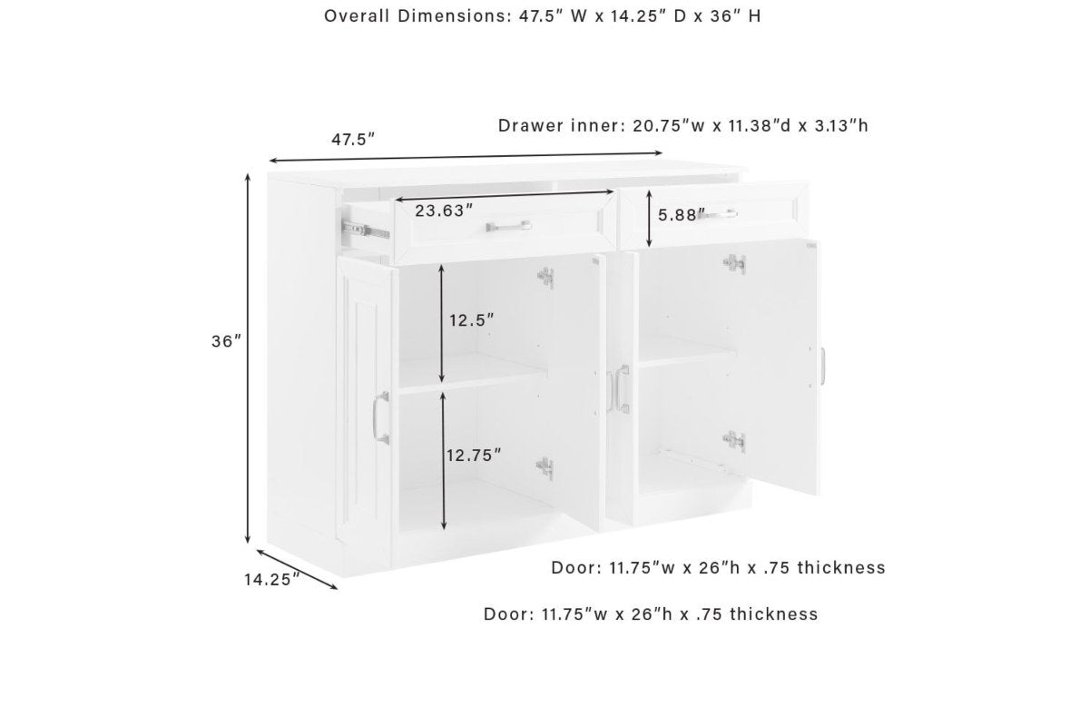 Stanton Sideboard - White