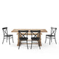 Joanna 6Pc Dining Set W/Camille Chairs - Matte Black