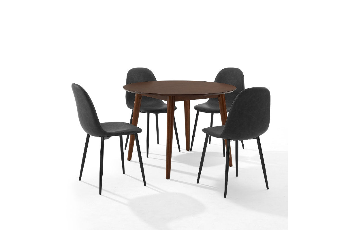 Landon 5Pc Dining Set W/ Weston Chairs - Distressed Black